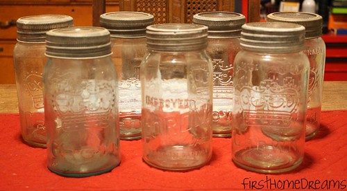 antique vintage glass jar