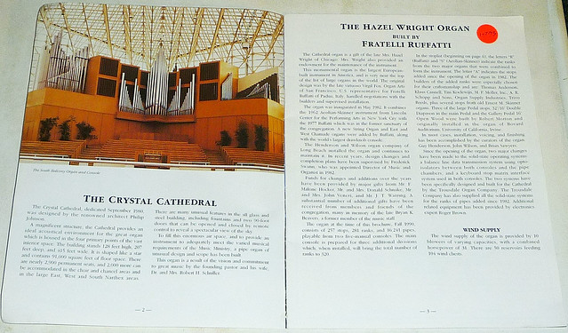 CRYSTAL CATHEDRAL Organs And Carillon Guide (2)