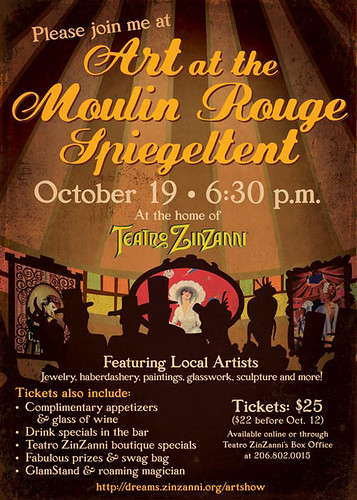 Art in the Moulin Rogue Invite