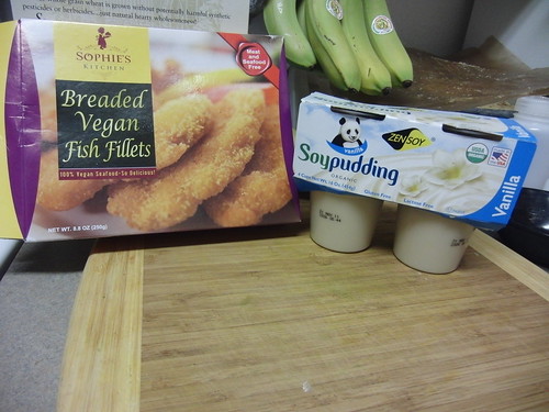 Vegan Fish Fillets & Vanilla Soy Pudding