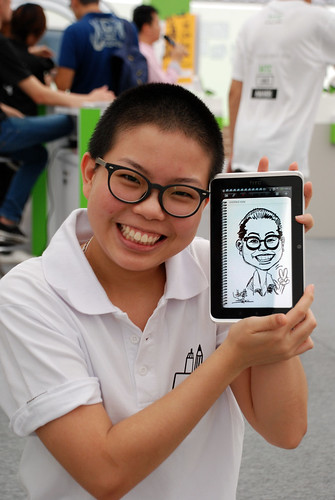 digital caricature live sketching on HTC Flyer for HTC Weekend - Day 2 - 12