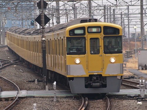 Seibu New2000series in Tokorozawa sta, Tokorozawa, Saitama, Japan /Mar 14,2008