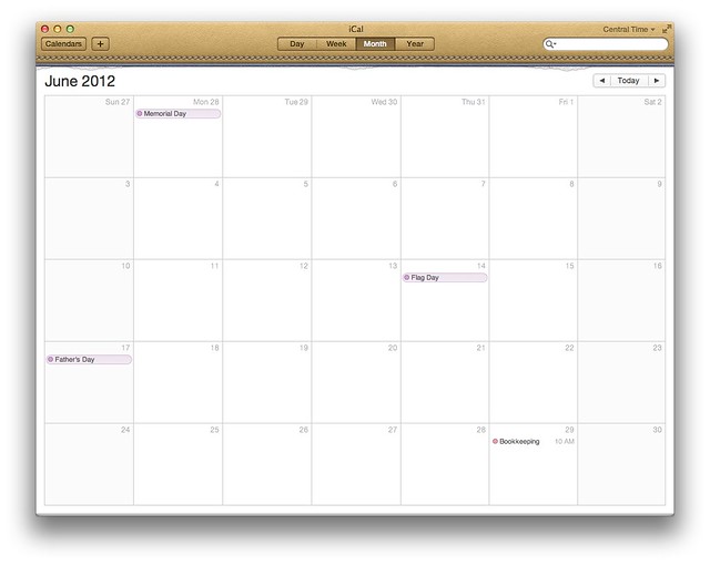 iCal in Lion