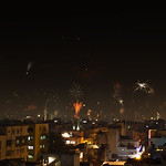 Diwali Night Hyderabad Skyline