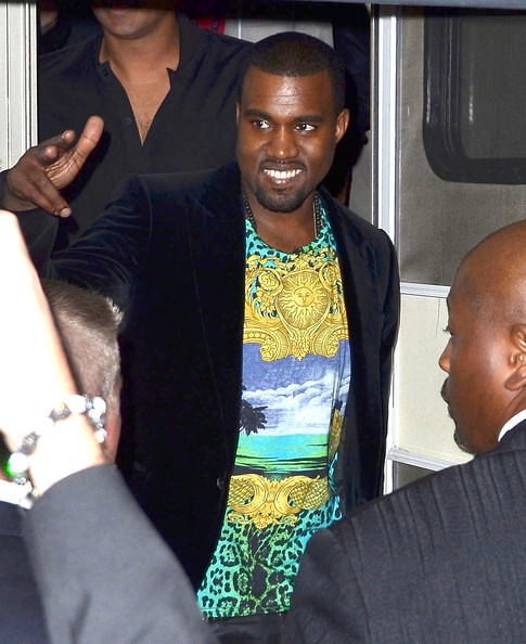 Kanye-West-Versace-for-HM-turqoise-t-shirt-leopard-print