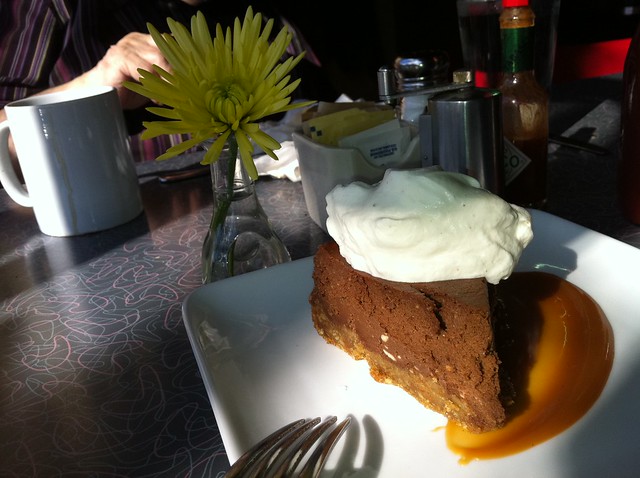 Chocolate PUMPKIN CHEESECAKE at Lincoln Cafe