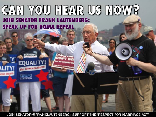 Frank Lautenberg - Can you hear us now? 