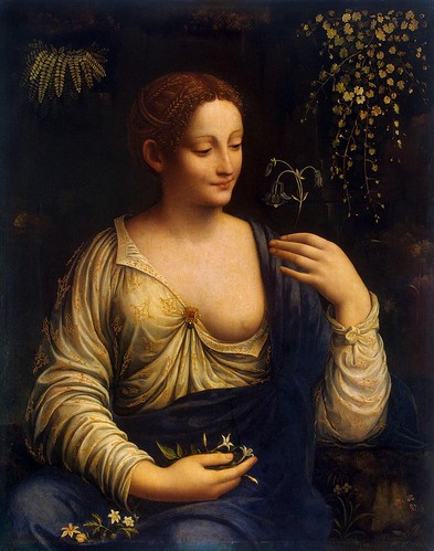 Francesco Melzi - Flora [1510-15] by Gandalf's Gallery