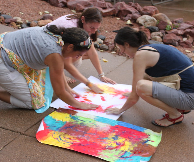 Collaborative Painting (Jennifer, Lisa W. & Tasha)