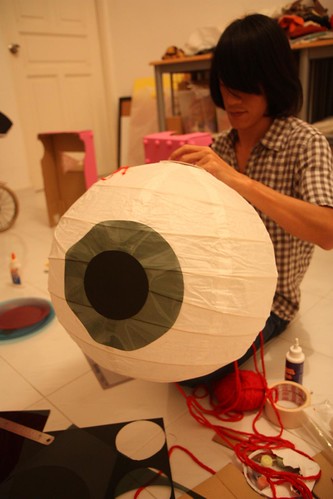 the making of giant eyeball