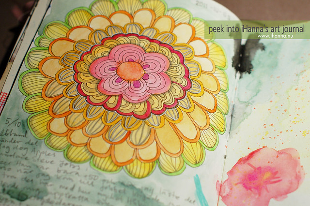 Peek into my art journal: a yellow flower