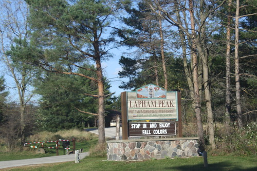 Lapham Peak sign