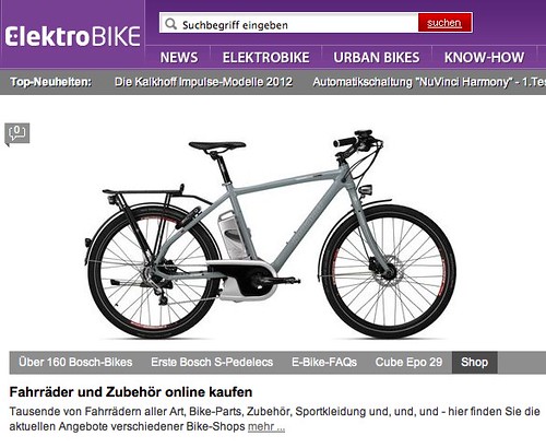 Pedelecs, E-Bikes, Urban Biking bei elektrobike-online.com