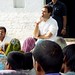 Rahul Gandhi interacting with villagers of Mirzapur at a chaupal