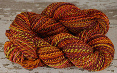 Western Sky Knits' "Autumn Tundra" 8.5oz  2ply Polwarth handspun yarn