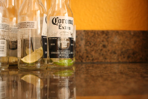 corona bottles.
