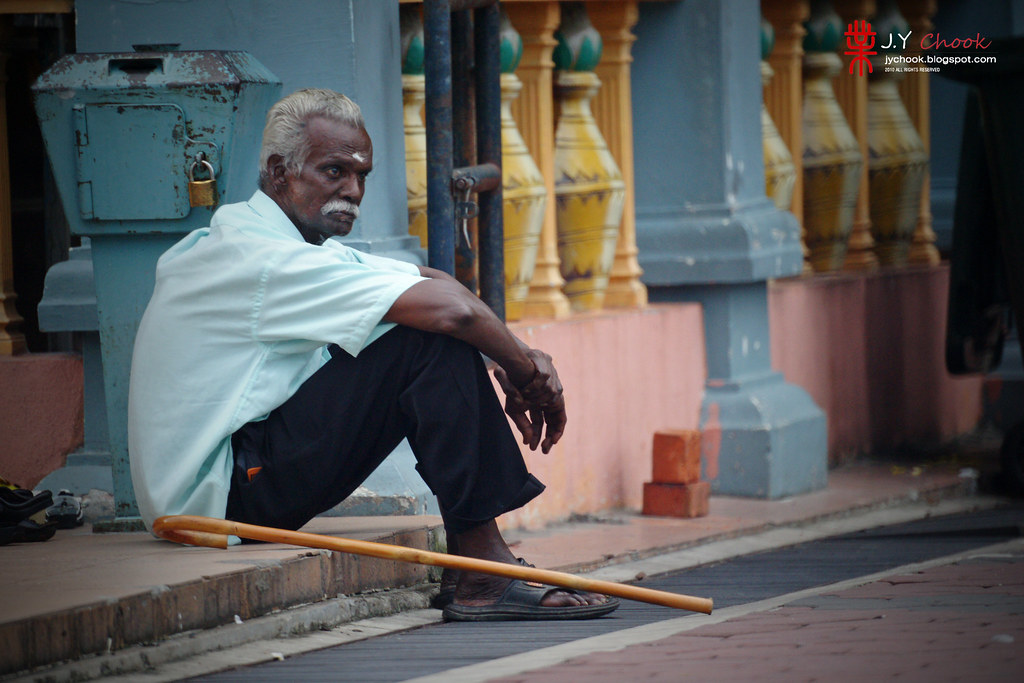Lonely Uncle at Batu Caves