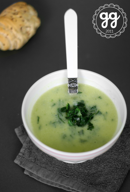 Zuppa di porri, cavolfiore e spinaci
