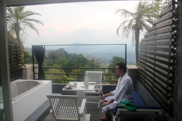 On the Balcony at Theva Residency
