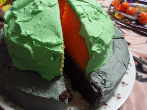 'orange' and chocolate cake