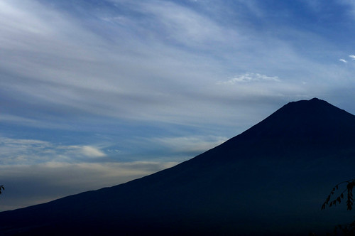 Silhouette of Mt.Fuji