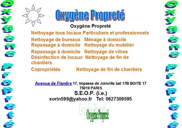 OXYGENE PROPRETE