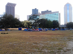 occupynola in duncan plaza (wide shot)
