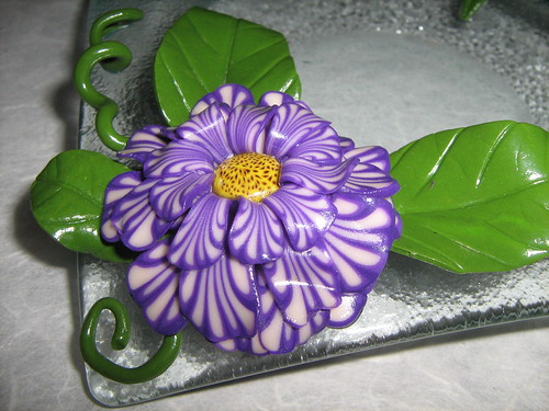 Fantasy Violet Flower by Cristina Crijoux