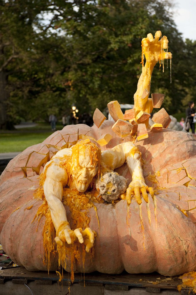 Ray Villafane's pumpkin sculpture