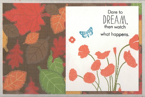 Autumn Dreams Handmade Postcard
