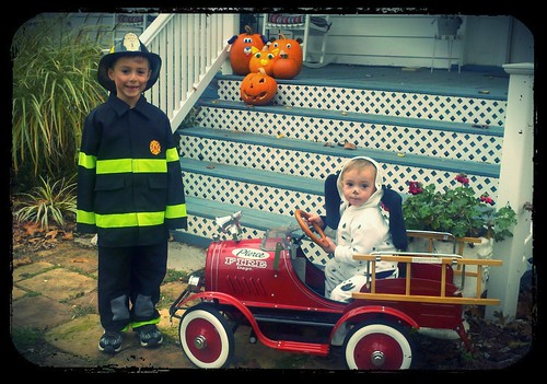 My firefighter & Dalmatian to the rescue!