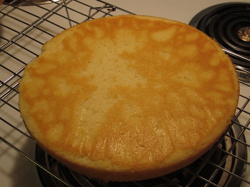 baked round cake