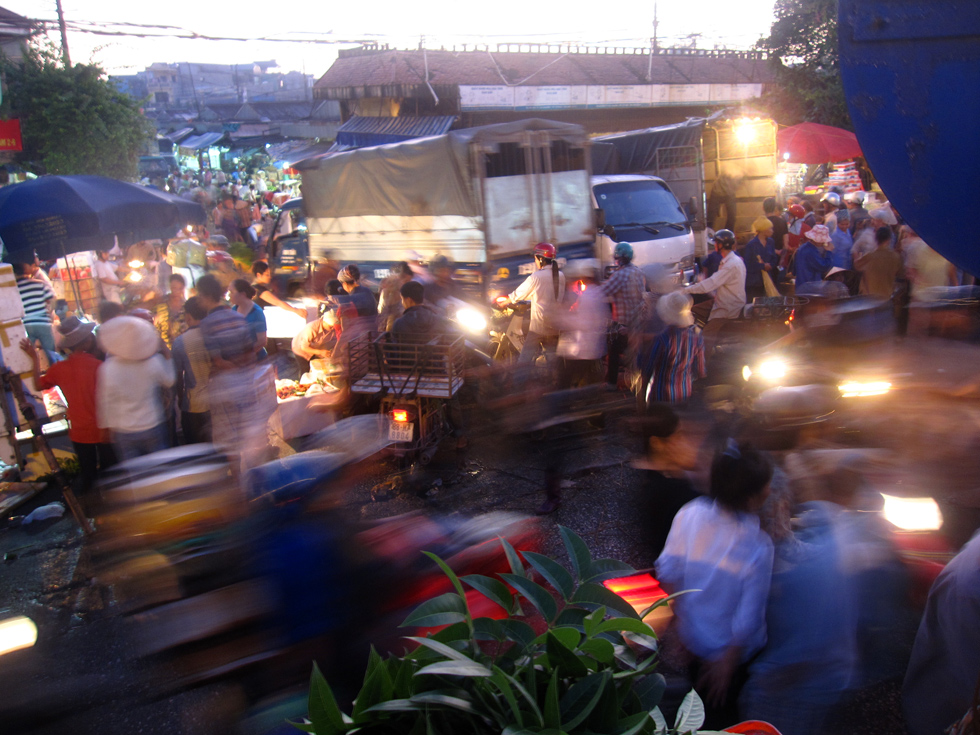 Chaos at the Long Bien Market