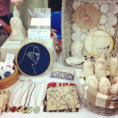 My little stall at the @BrisStyle indie mother & child market today :)