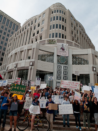 Protesting at City Hall