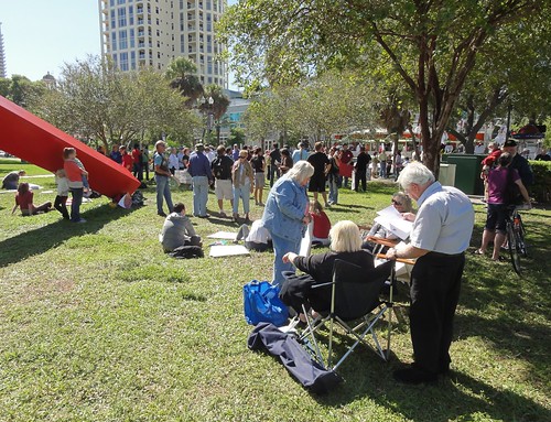 The crowd at Occupy Saint Pete