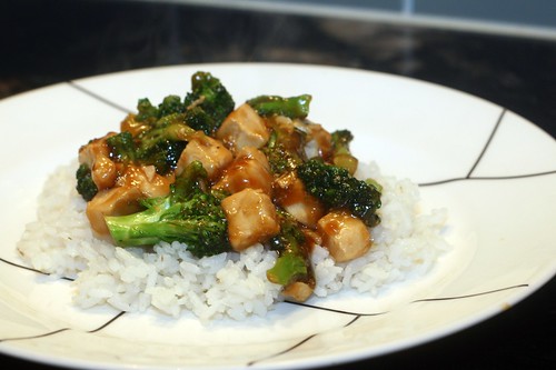 spicy thai chicken and broccoli