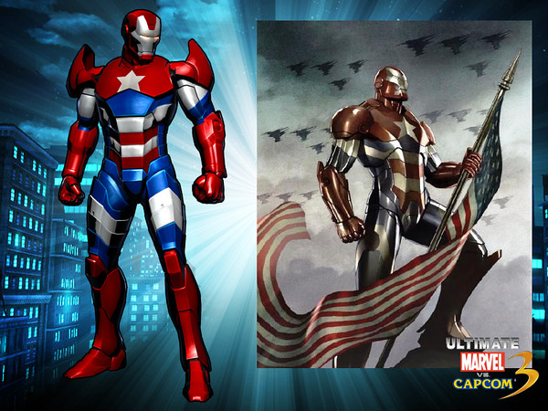 Iron Patriot Iron Man Costume Ultimate Marvel vs Capcom 3