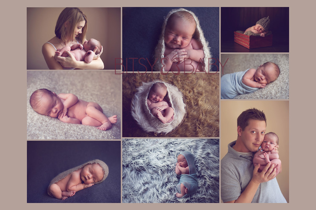 newborn baby photographer Collage