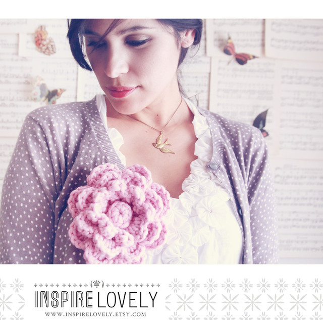 Inspire Lovely flower crochet