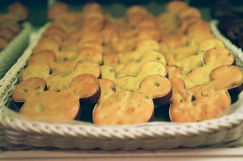 'mickey' banana walnut muffins.