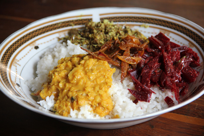 Sri Lankan Rice and Curry
