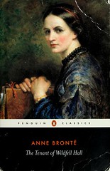 book cover of tenant of wildfell hall: a painting of a white woman with pulled back hair