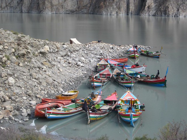 Attabad lake crossing, Pakistan.