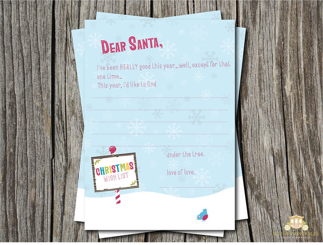 Retro Letter to Santa - FREE PRINTABLE