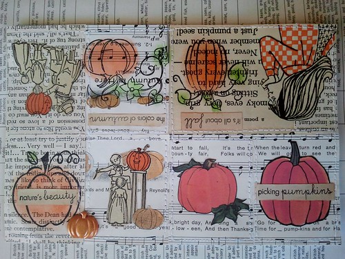 Pumpkin Tiny Book Collage