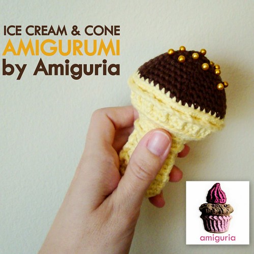 Ice cream & cone amigurumi by Amiguria by Amiguria