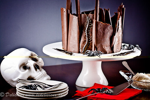 Halloween Black Forest Cake by ledelicieux