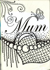 Mum sketchbook page