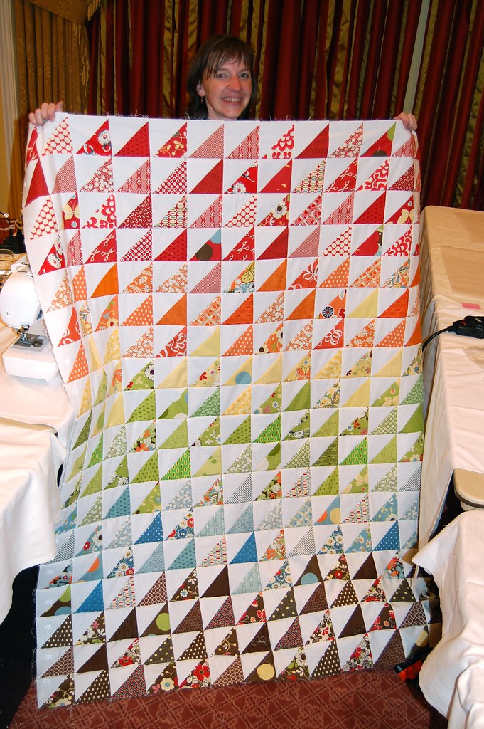 Amy's awesome HST quilt top